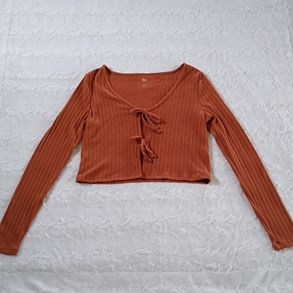 SO Long Sleeve Crop Top